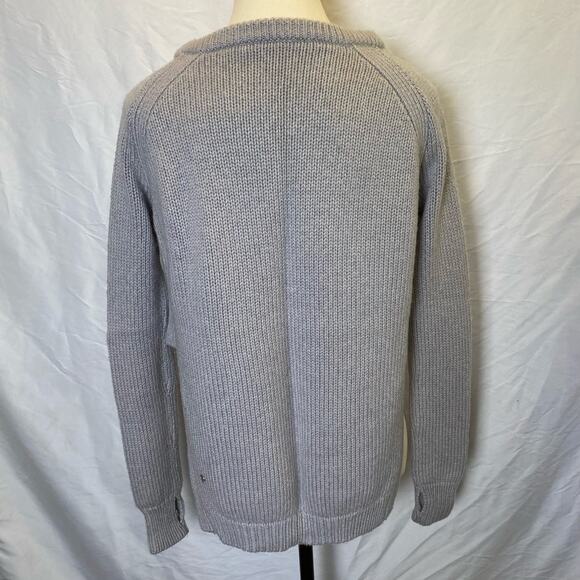 Lululemon Women's Yin to You Merino Wool Sweater Size XS/S Tight Knit Side Slit - Picture 6 of 10